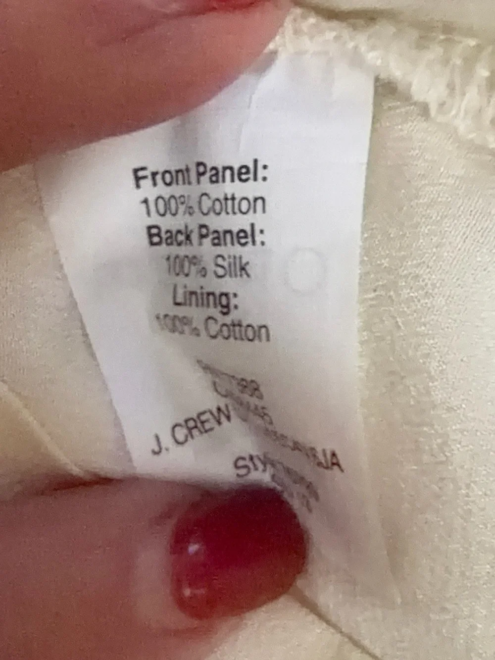 J.Crew Collection Pinwheel Eyelet Top S Ivory Cotton Silk Puff Sleeve Fall